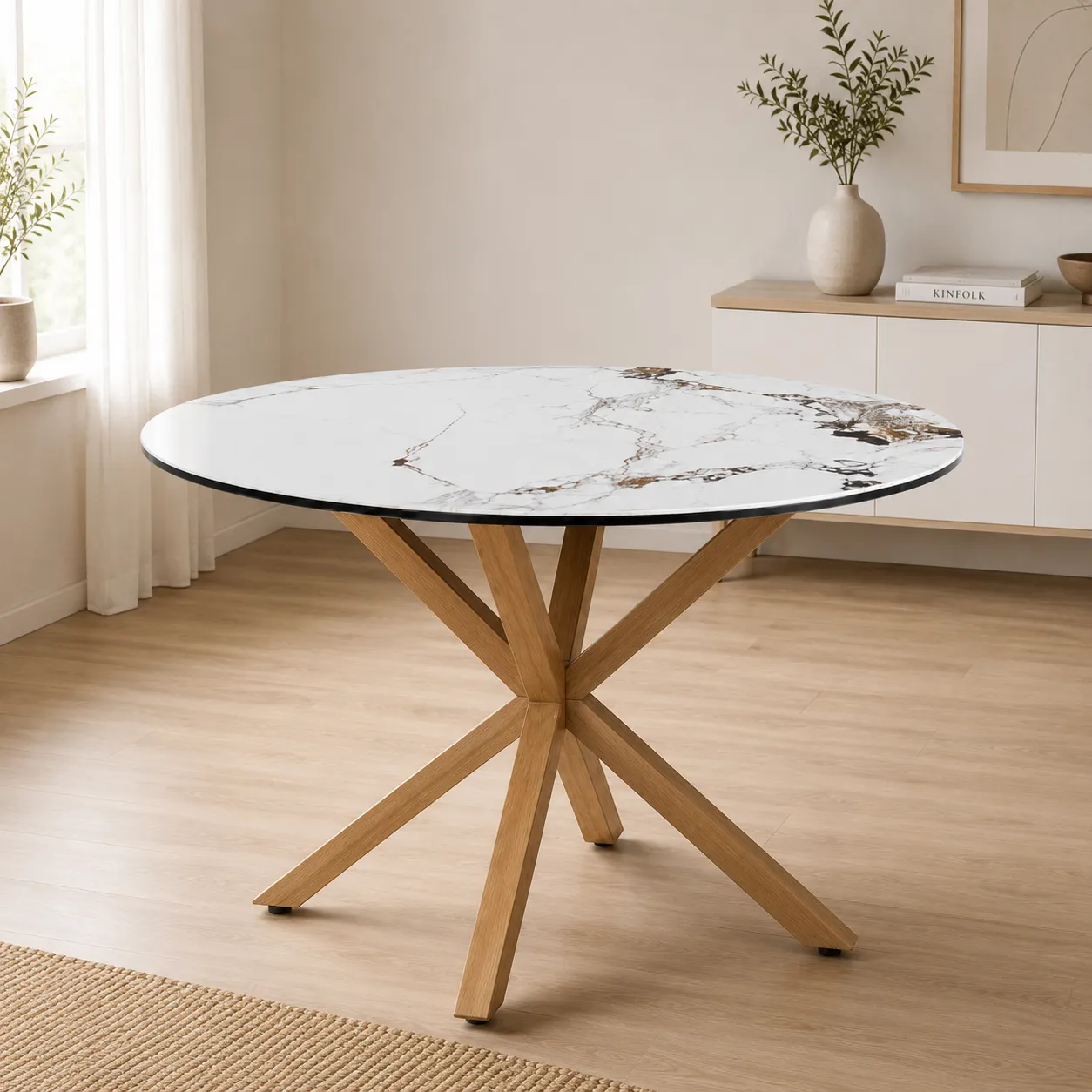Mesa Redonda Warwick Stone Wood