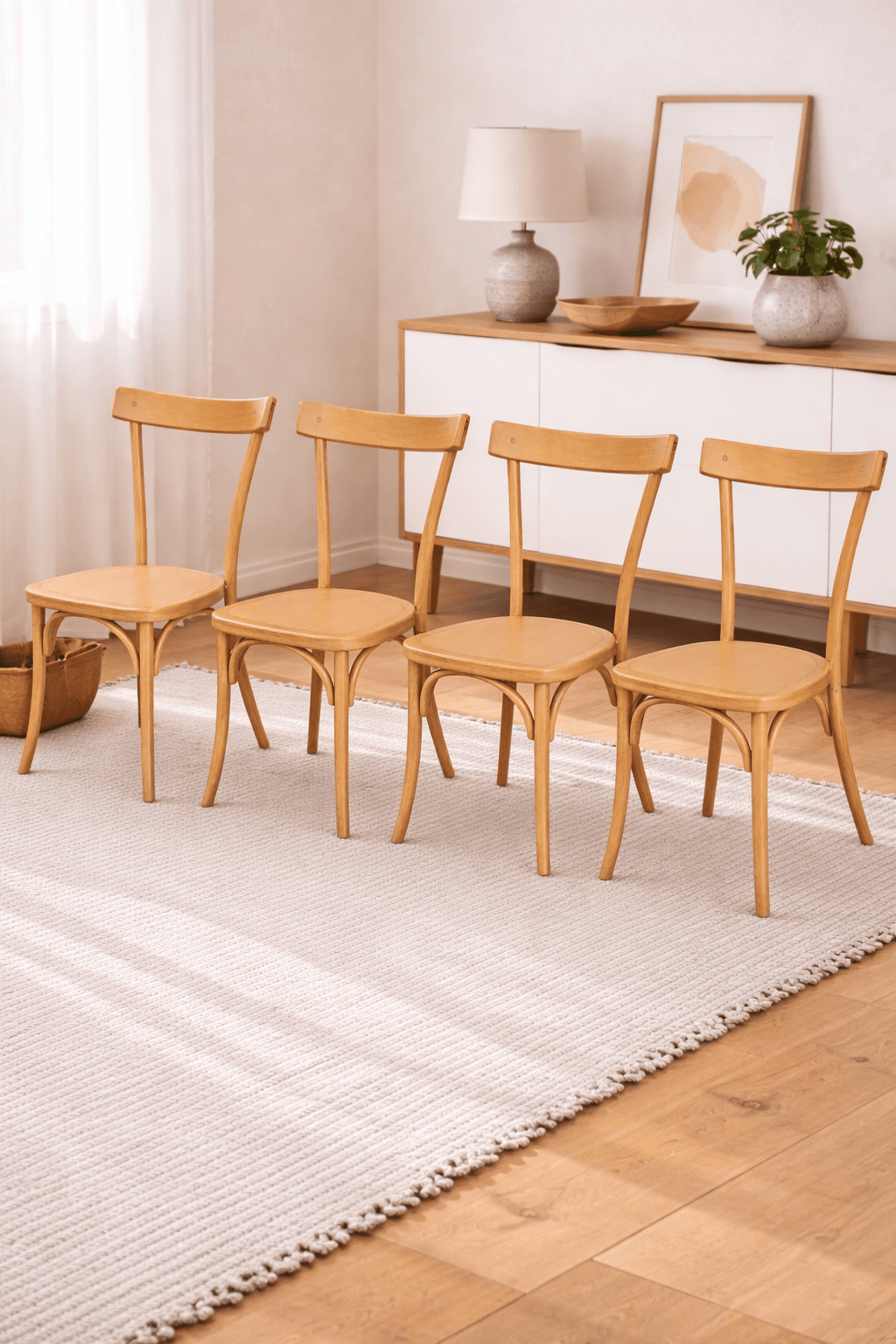 Pack 4 Sillas Madera Luisa