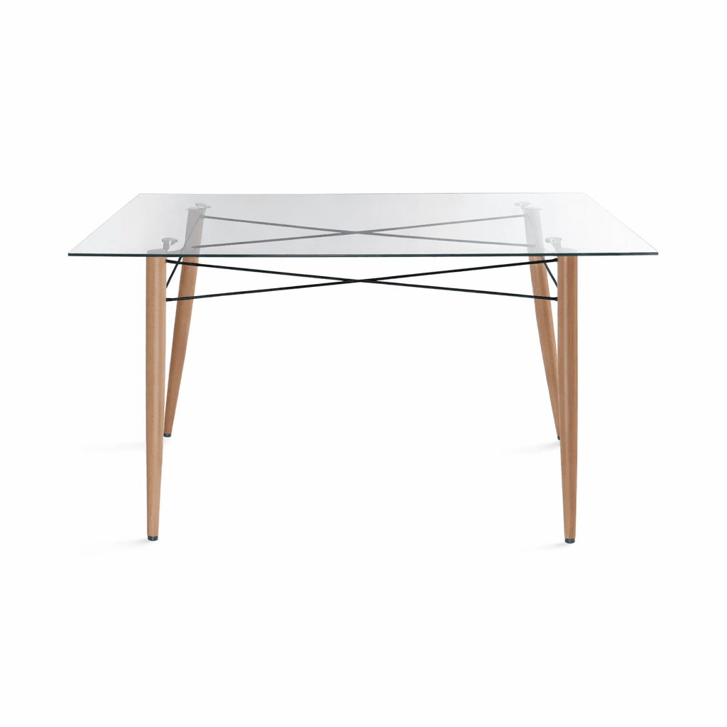Mesa Rectangular de Vidrio Charles Eames