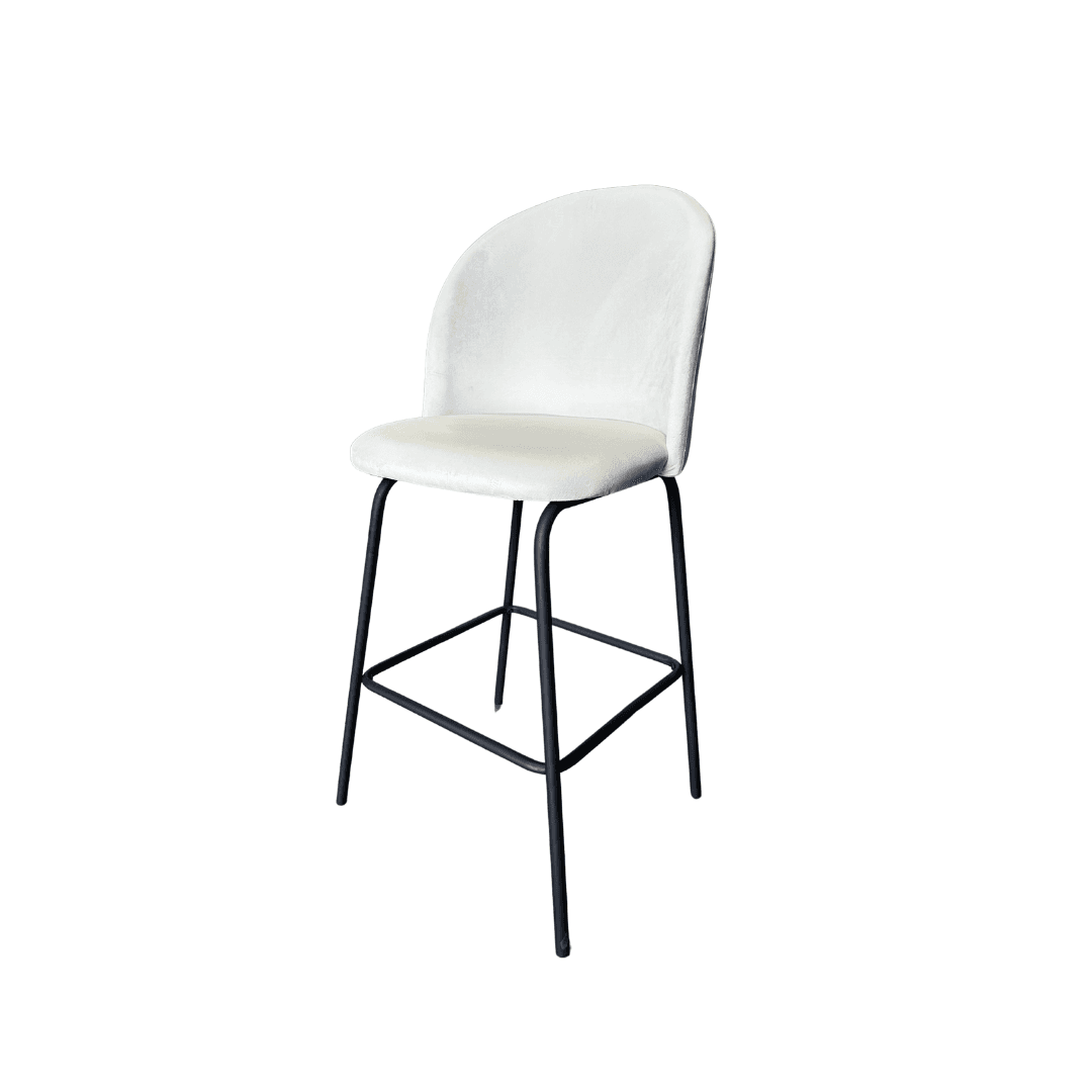 Taburete Tokio Felpa Black (Altura Asiento 66cm)