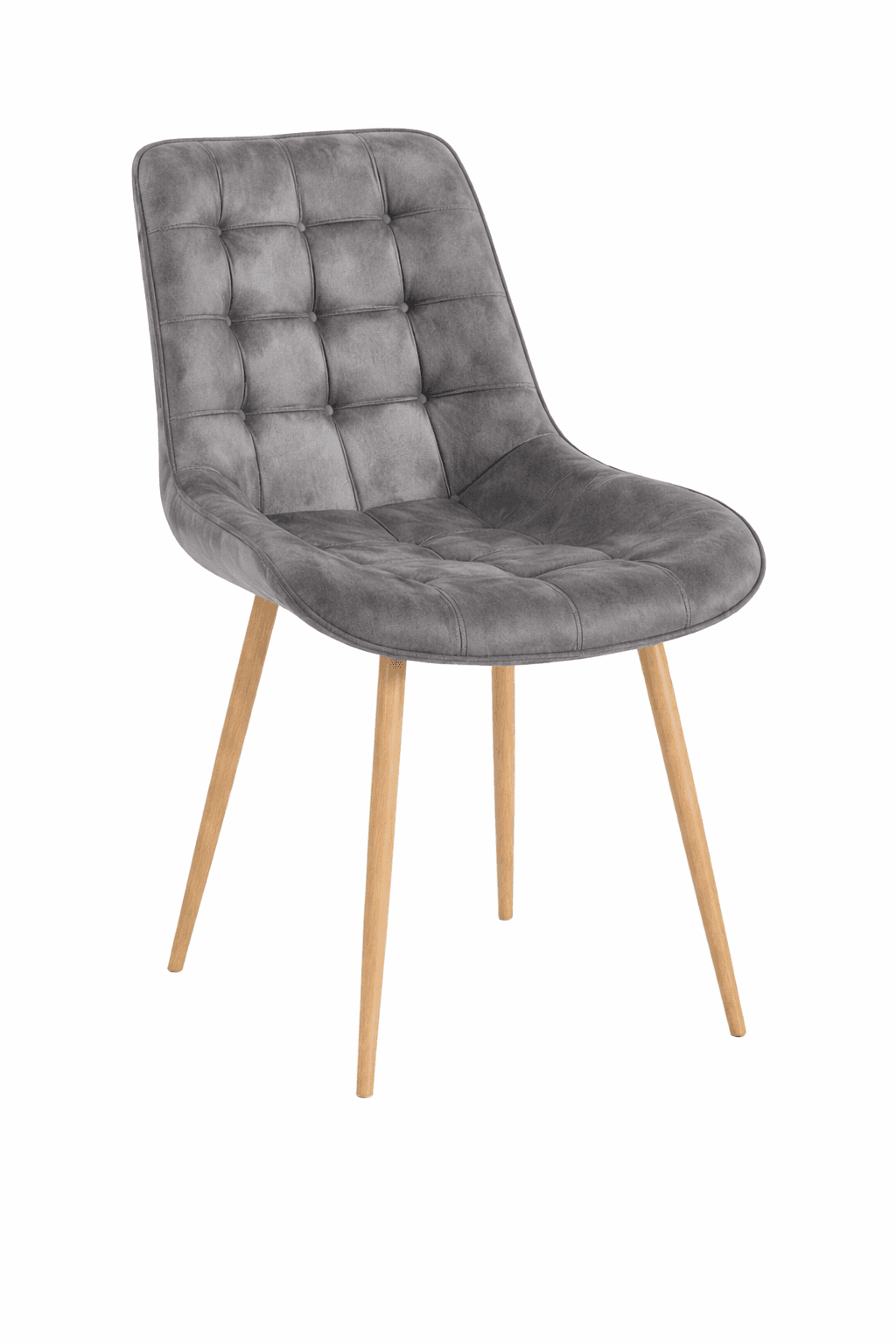 Silla Boton Pu Envejecido Wood