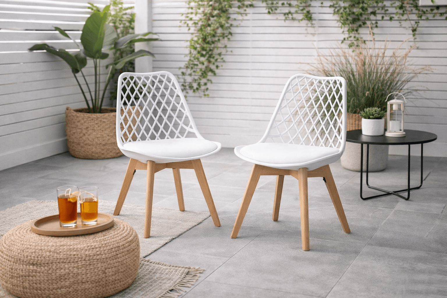 Pack 2 Sillas Tulip Mesh