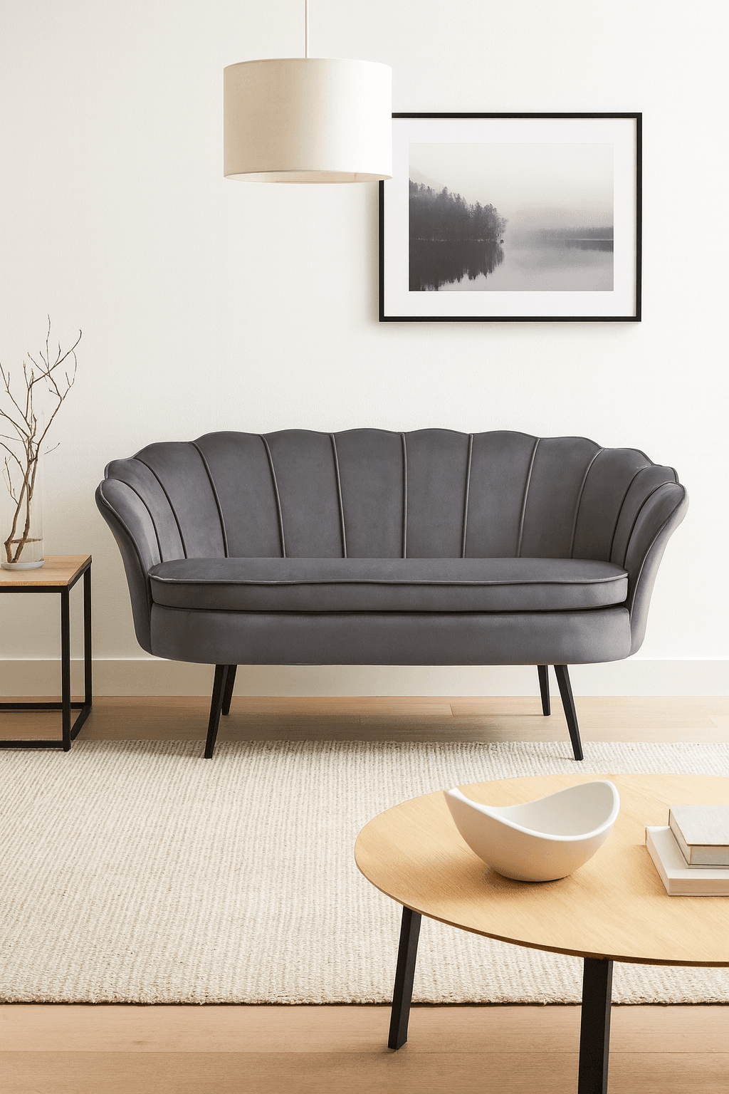 Sofa Corona 3 puestos Gris