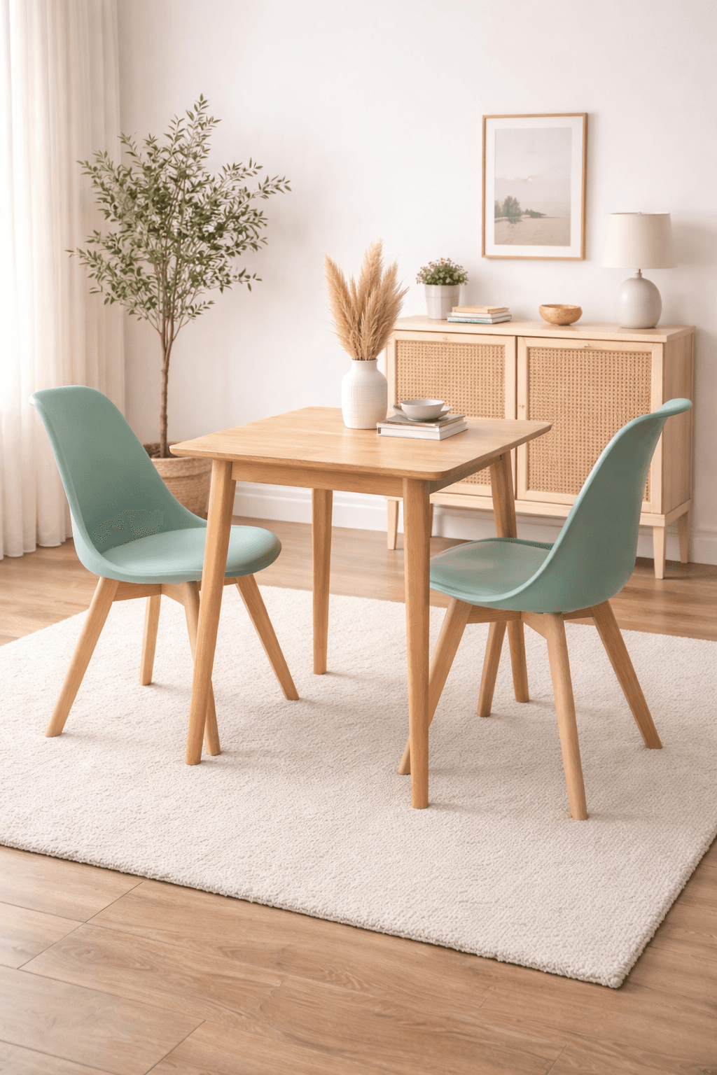 Mesa de Comedor Vema con 2 Sillas Tulip