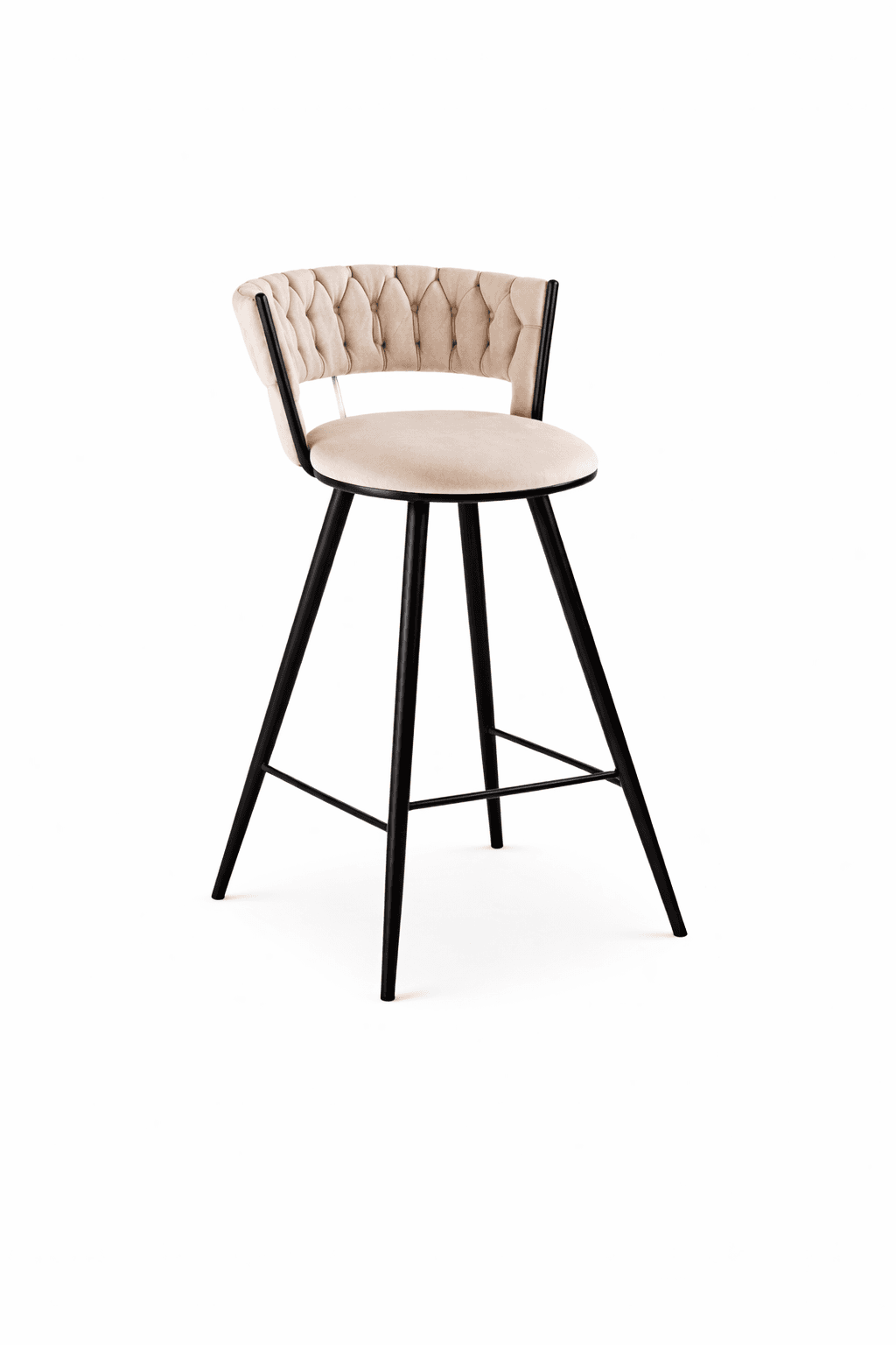 Taburete Mónaco Black Fijo (66cm Altura al Piso)