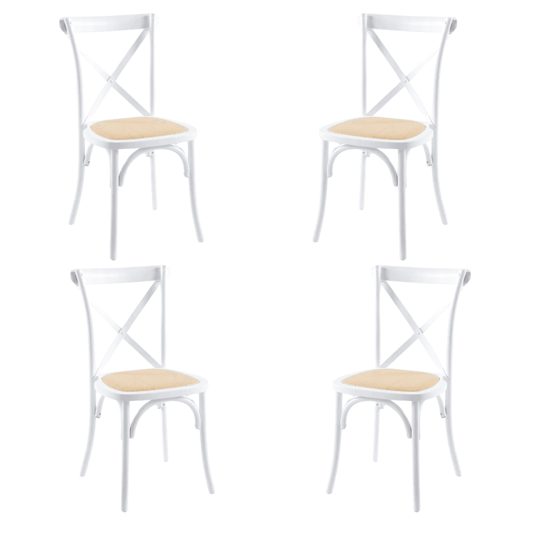 Pack x 4 Sillas Crossback Madera