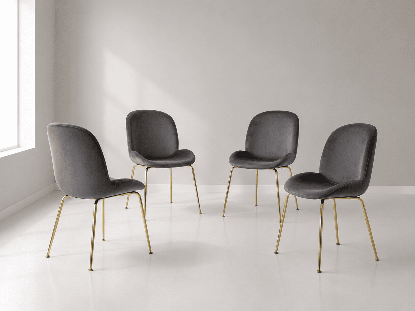 Pack de 4 Silla Beetle Gold - Comedores