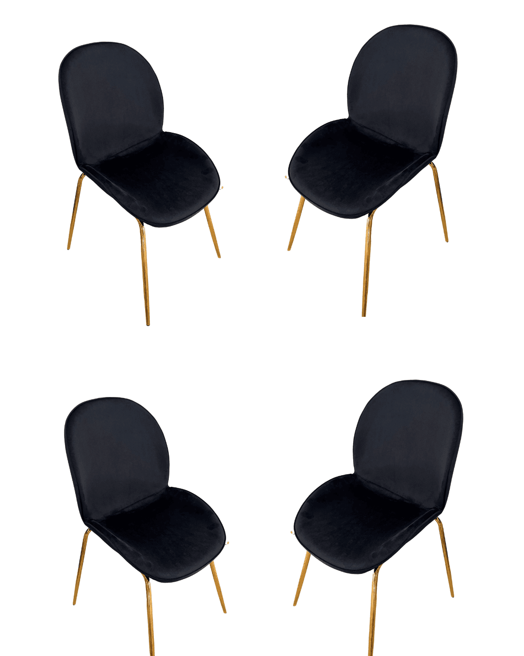 Pack de 4 Silla Beetle Gold - Comedores