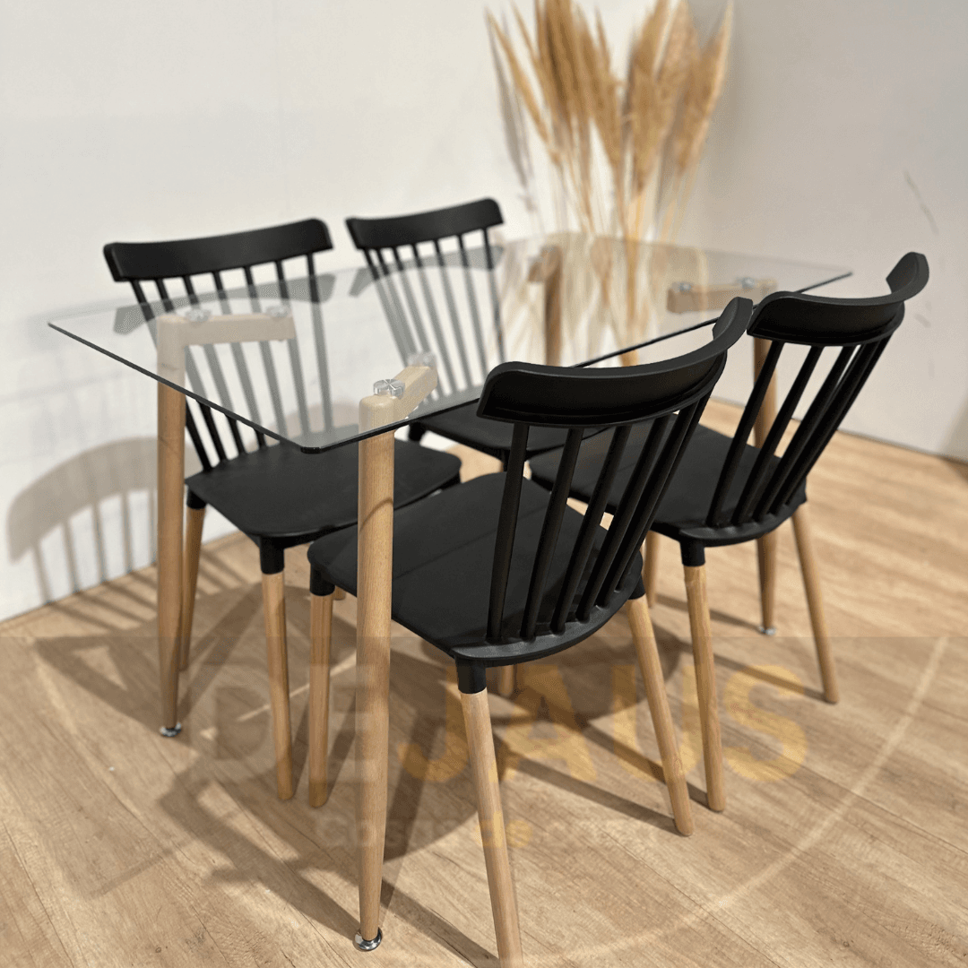 Mesa Candem con 4 Sillas Windsor