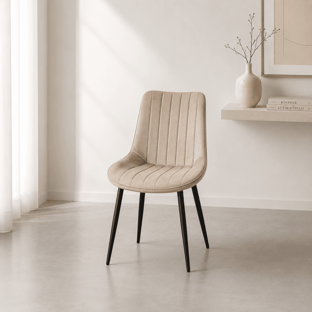 Silla Luxury Felpa Black