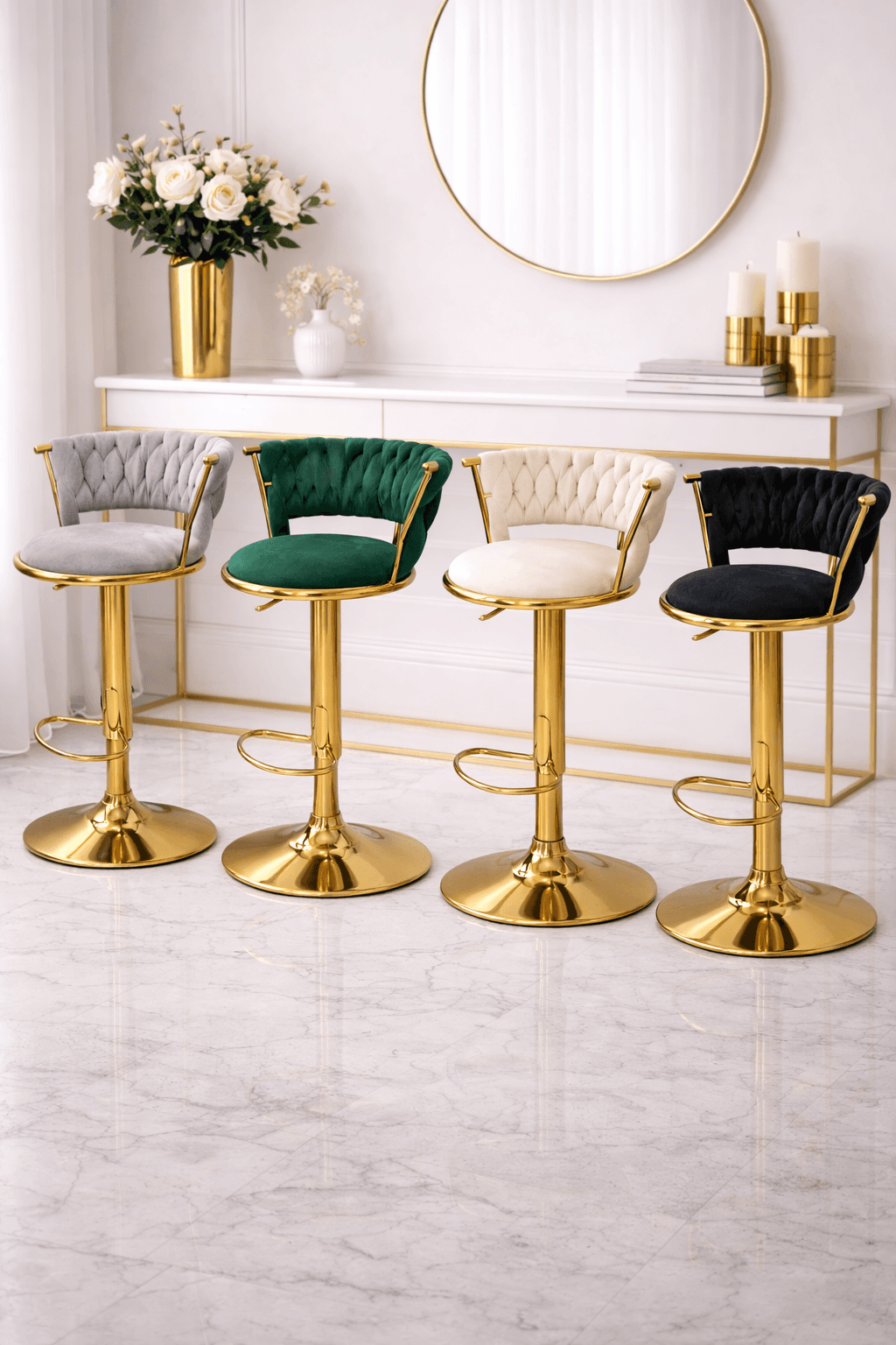 Pack x4 Taburete Mónaco Gold
