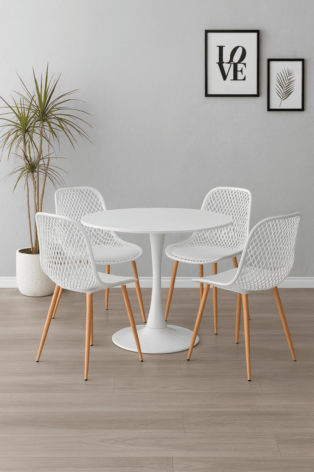 Pack 4 Sillas Panal Wood