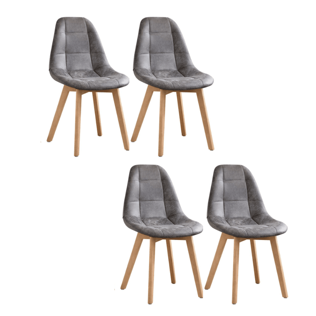 Pack x4 Silla Capitoné PU