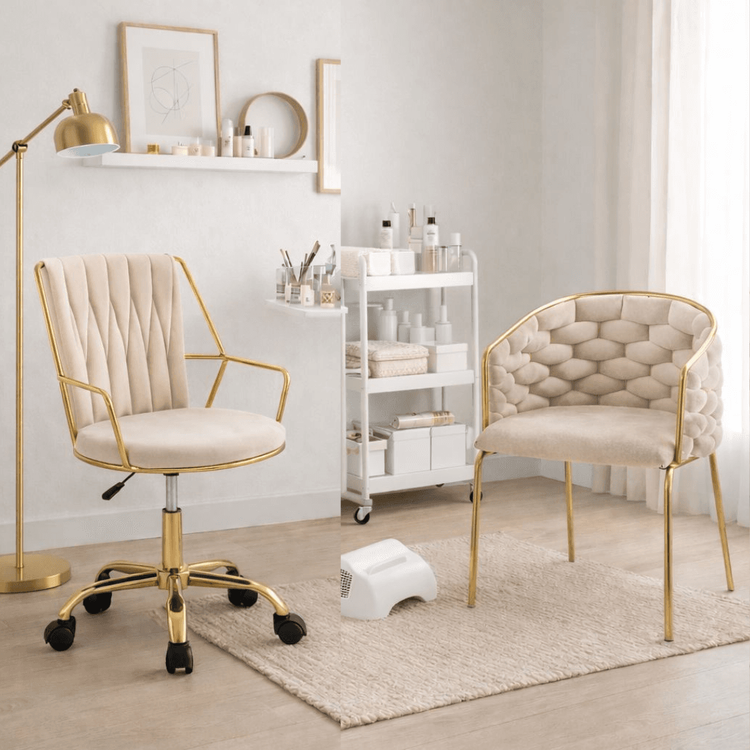 Pack Manicurista Aura Gold con sitial