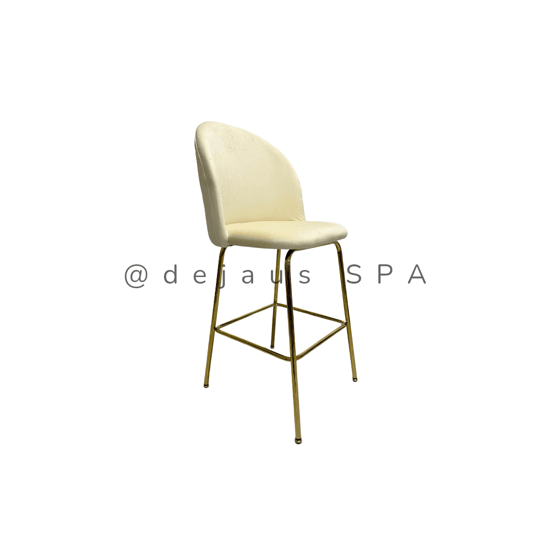 Taburete Tokio Felpa Gold (Altura Asiento 66cm)