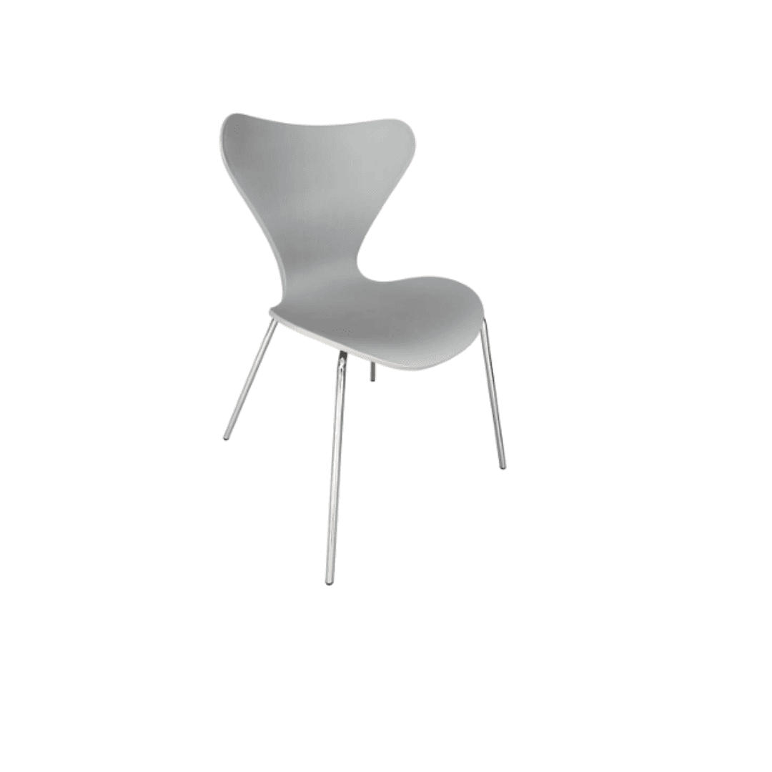 Silla Corazon Polipropileno Silver