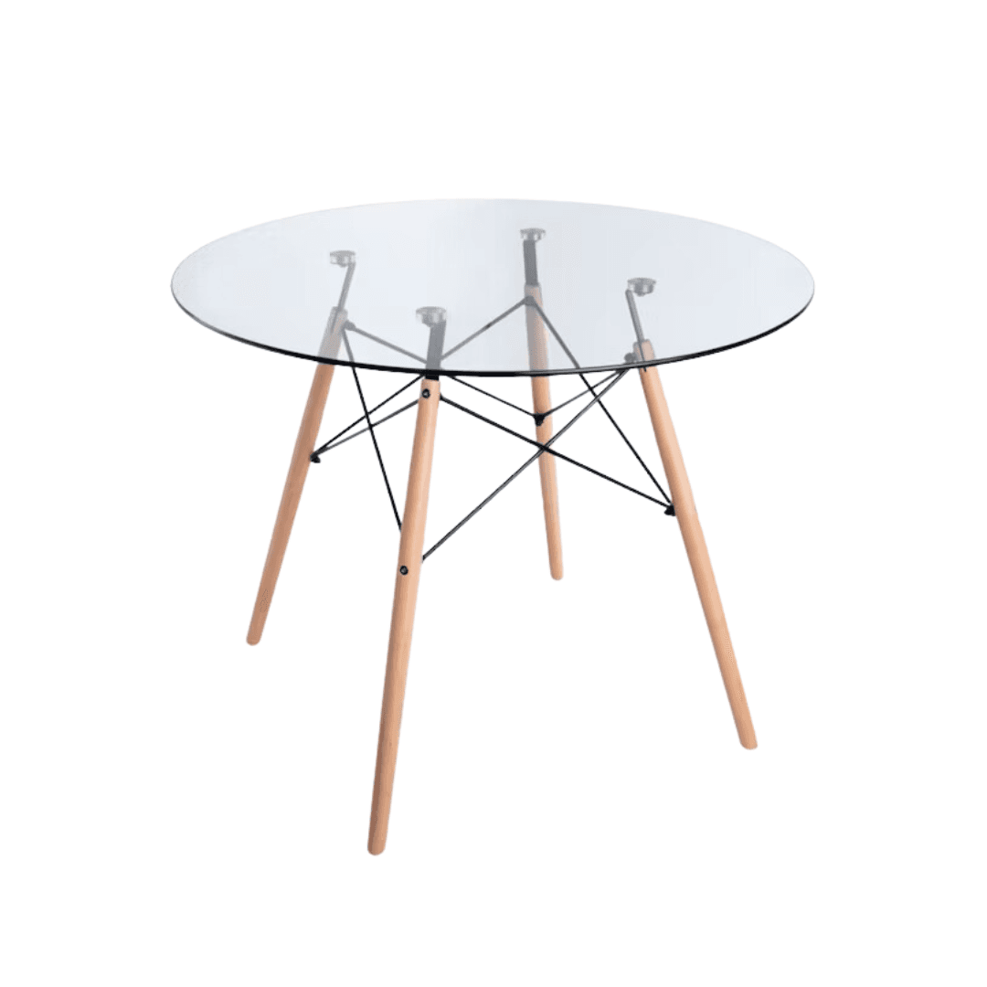 Mesa Redonda Vidrio Eames