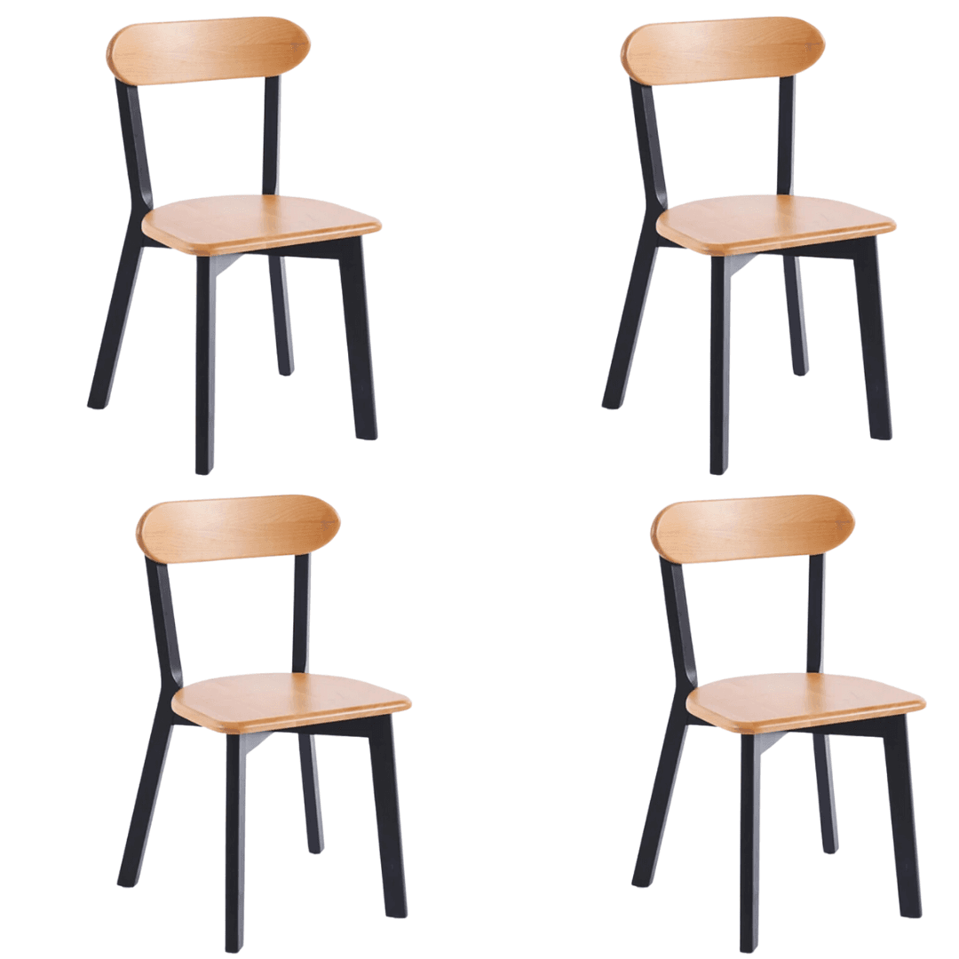Pack x4 Silla Fresno de Madera