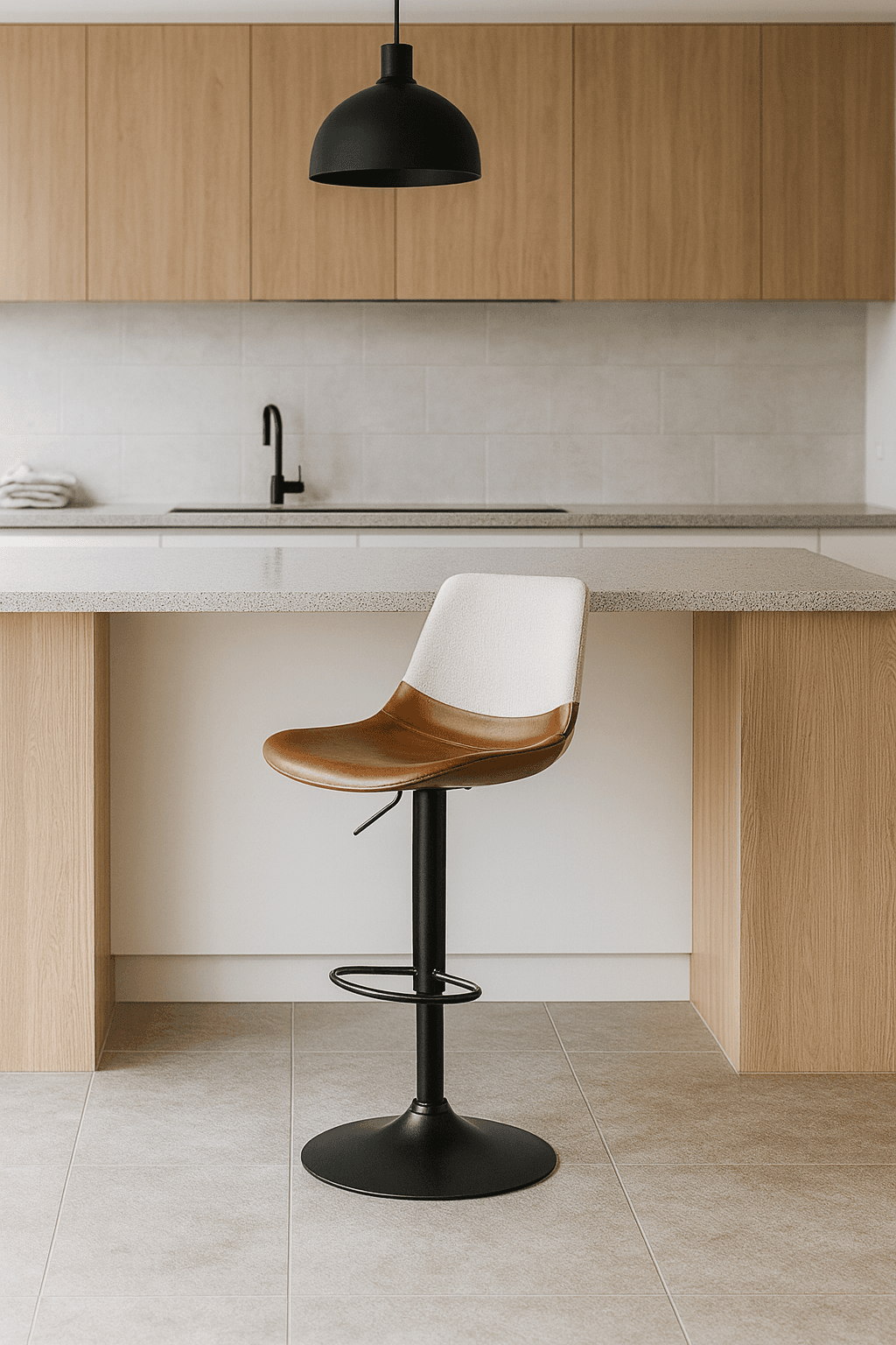 Taburete Regulable Look Black