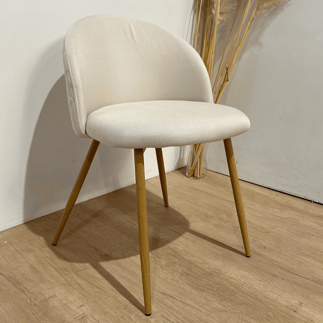 Mesa Warwick (120CM) con 4 Sillas Tokio Lino Wood