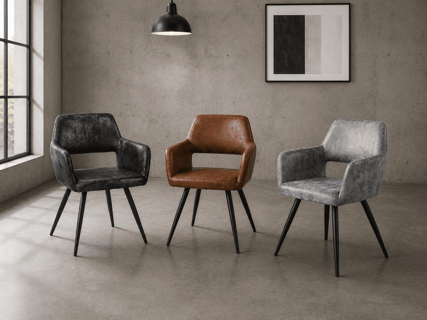 Sitial Boston Pu Black