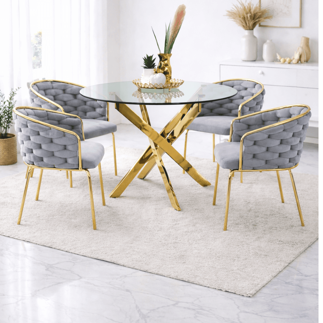 Mesa Dubai 100cm mas 4 Sitial Aura Gold