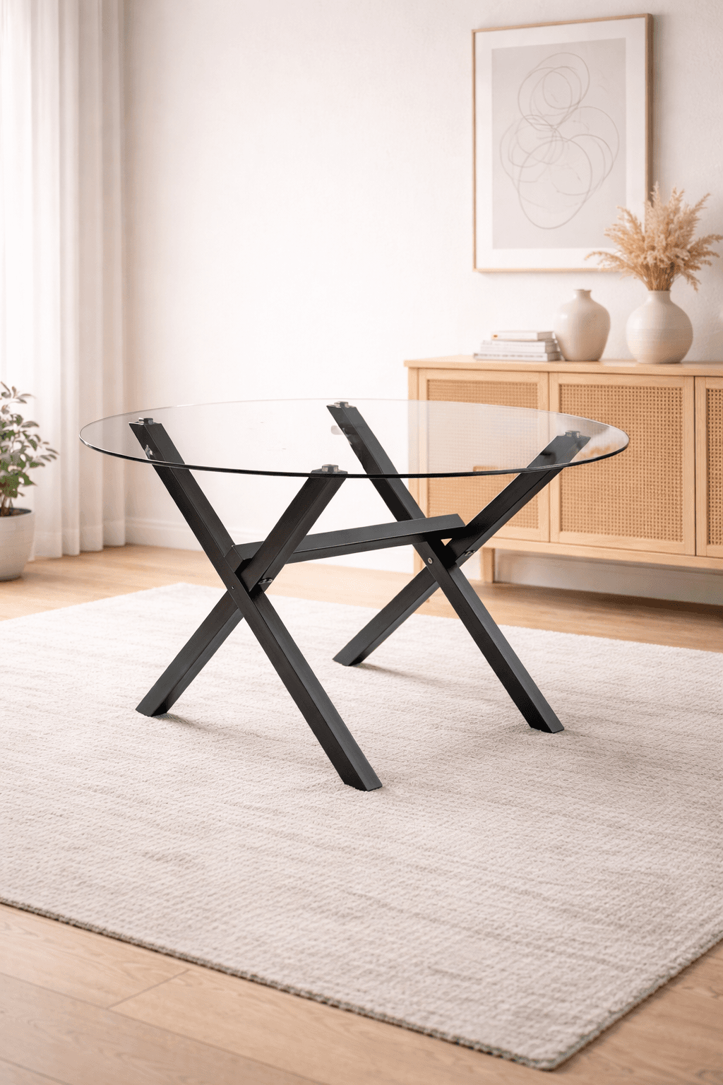 Mesa Medlock Redonda Black