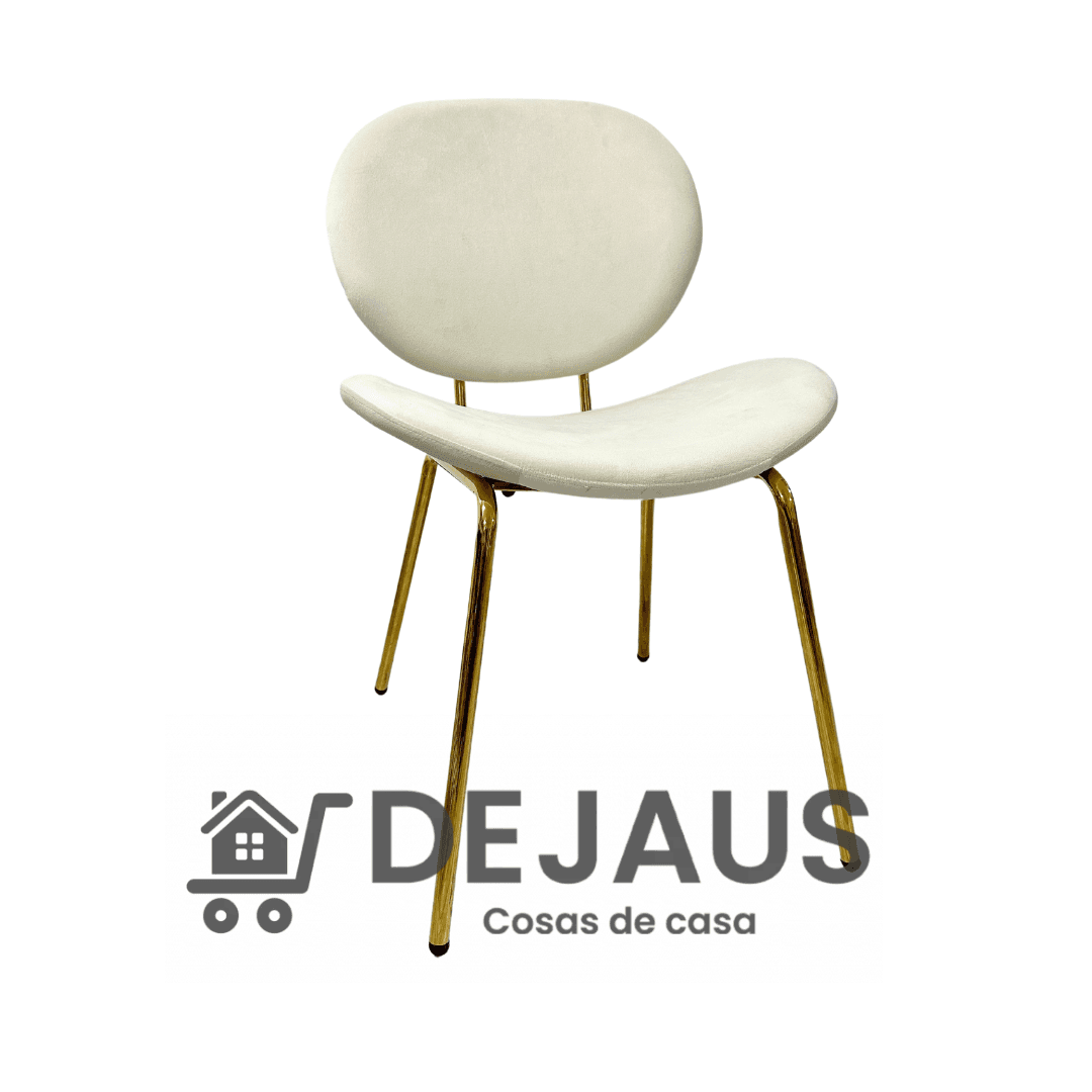 Silla Leidy Felpa Gold