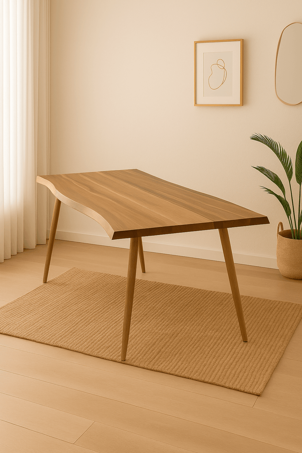 Mesa Rectangular Nordica Madera