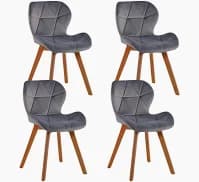 Pack x4 Silla Mariposa Felpa