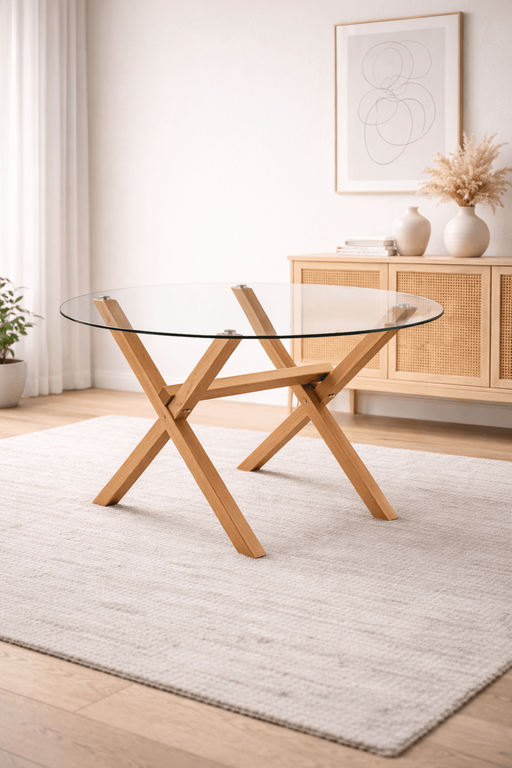 Mesa Medlock Redonda Wood