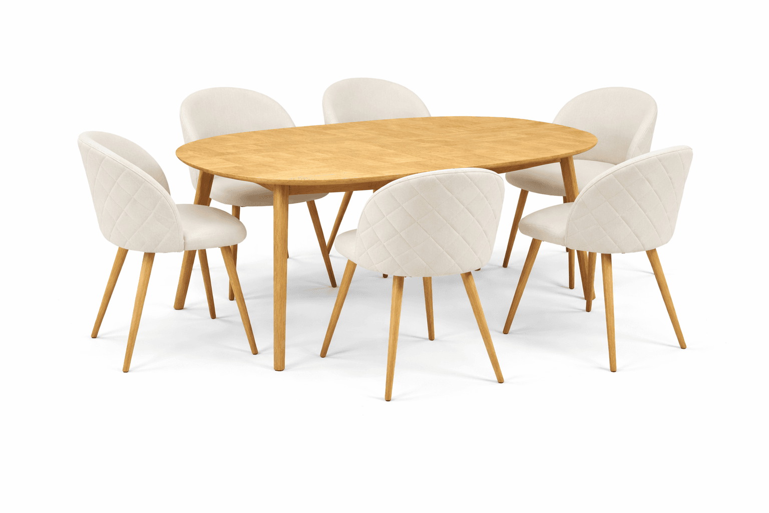 Comedor 6 Personas Mesa Expandible con Sillas Tokio Lino