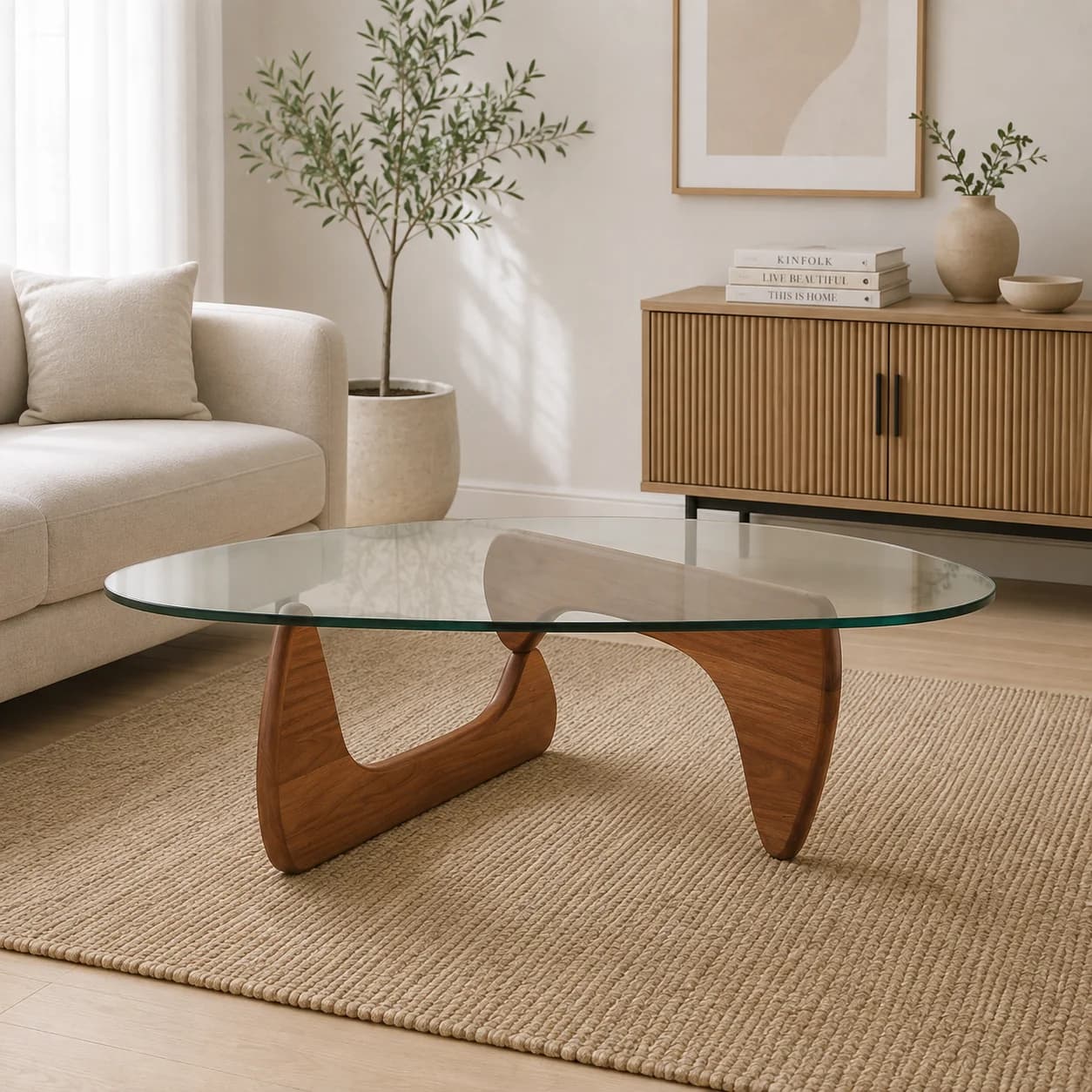 Mesa Centro Sur Vidrio Wood