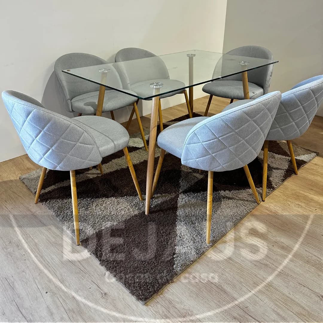 Mesa Nórdica Four con Sillas Tokio Lino