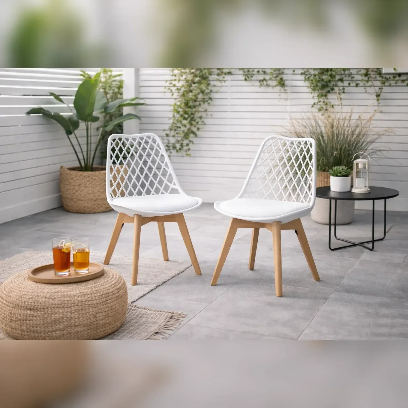 Pack 2 Sillas Tulip Mesh