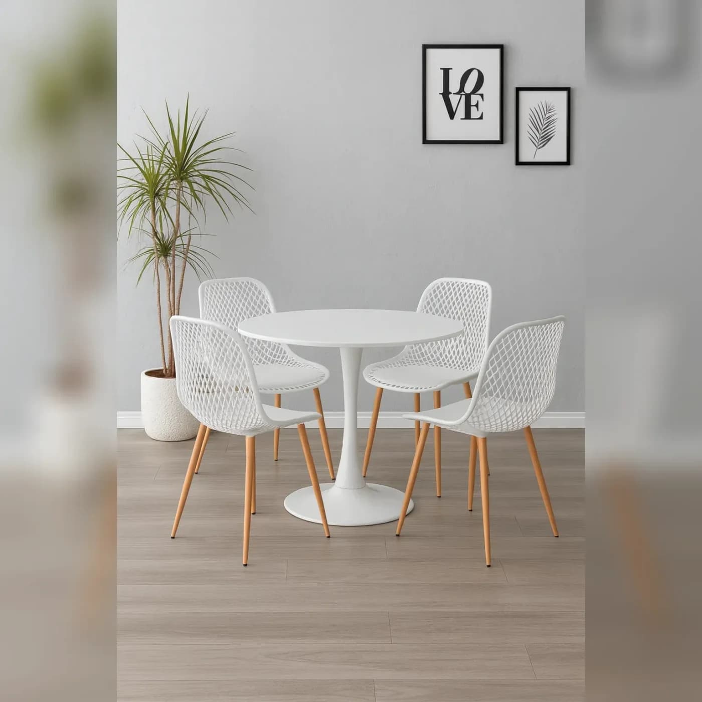 Pack 4 Sillas Panal Wood