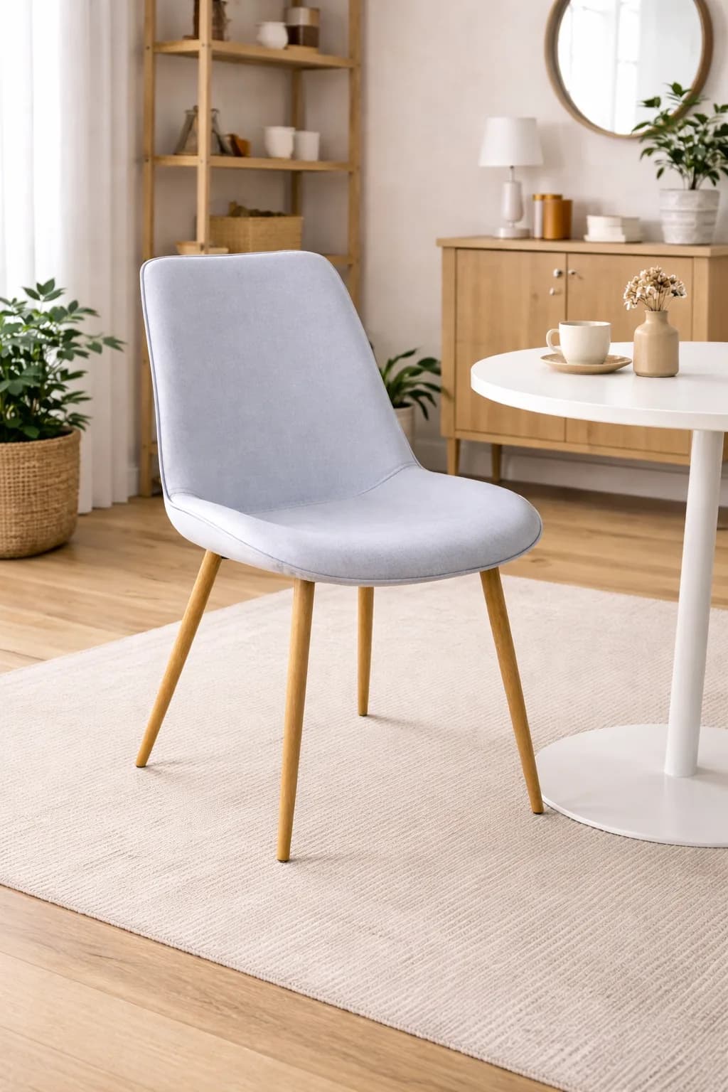 Ser de 4 Silla Tiffany Lino Wood