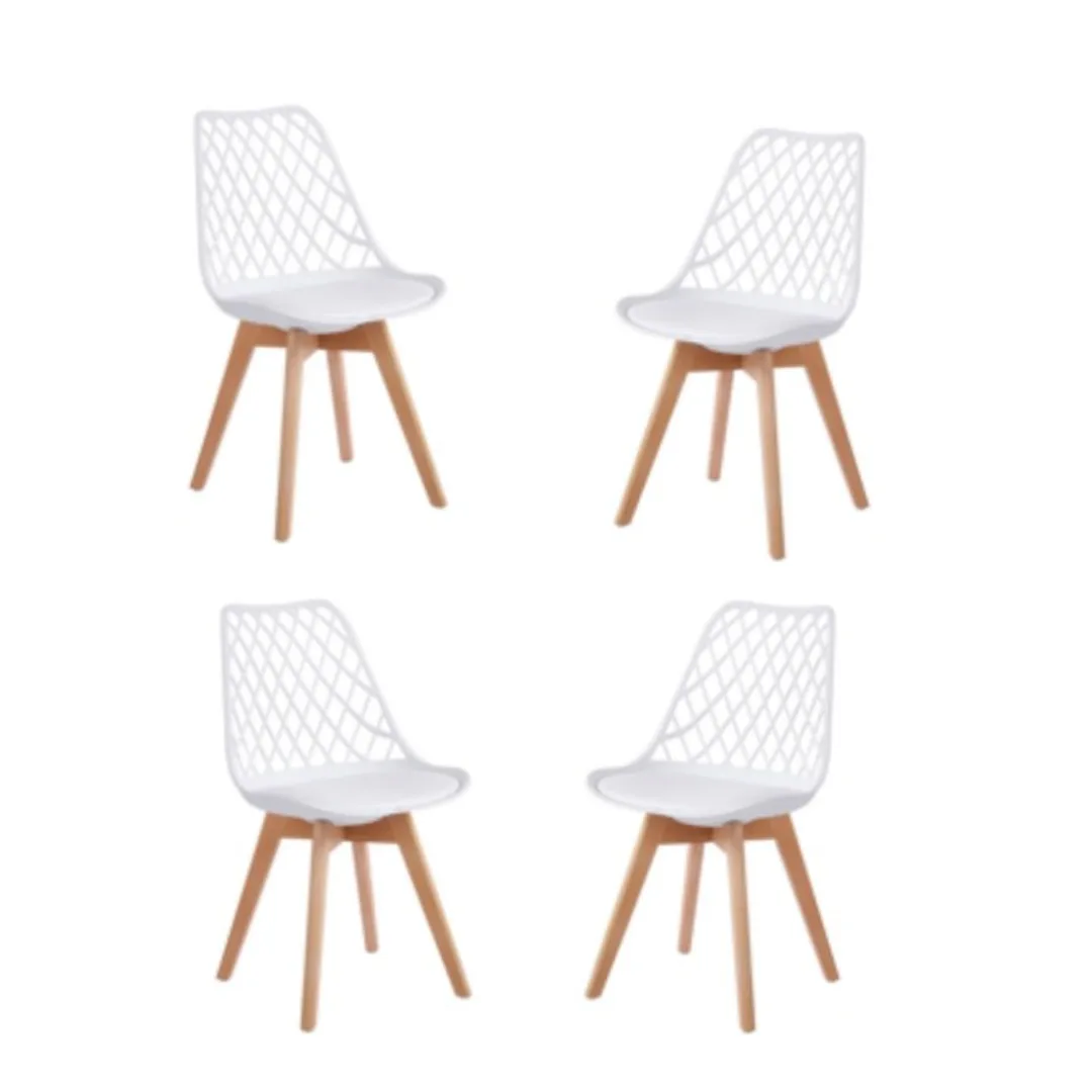 Set de 4 Sillas Tulip Mesh