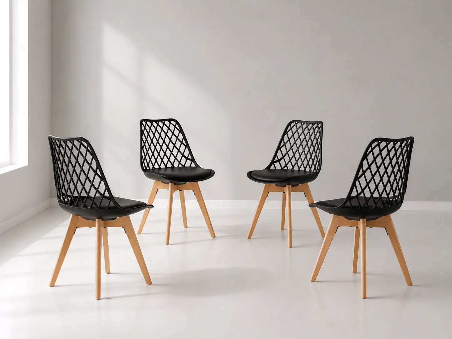 Set de 4 Sillas Tulip Mesh