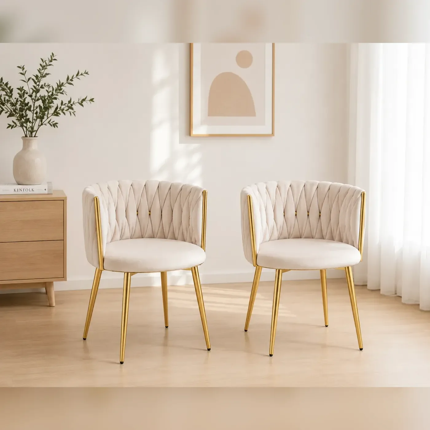 Set de 2 Sitial Monaco Gold