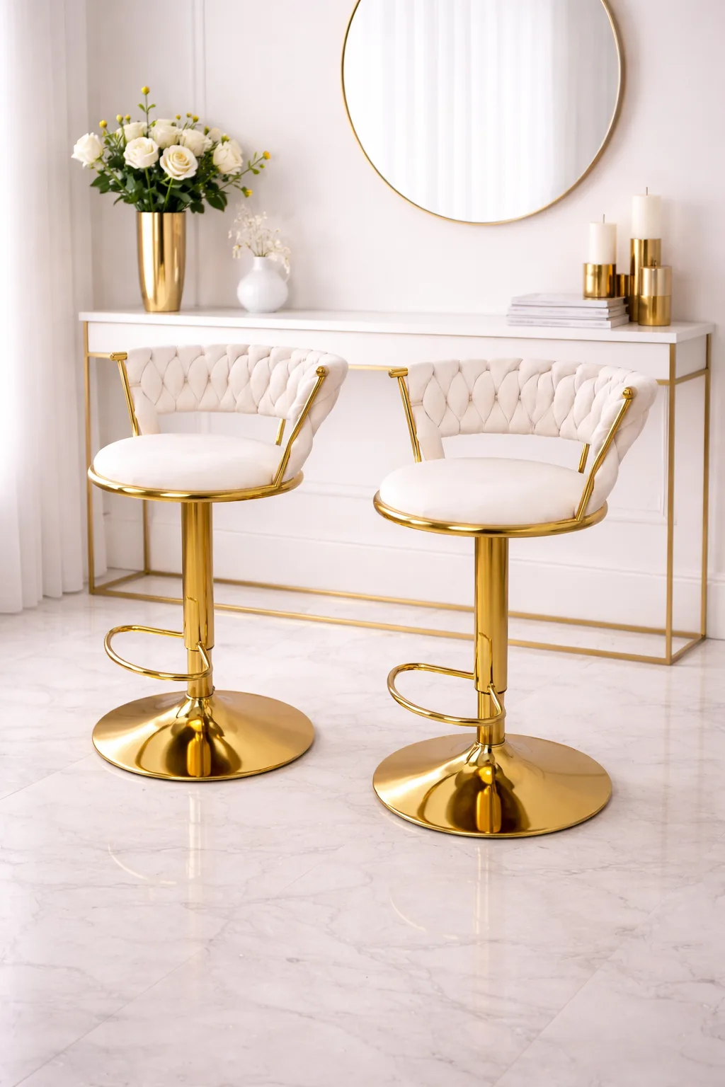 Set de 2 Taburetes Mónaco Gold