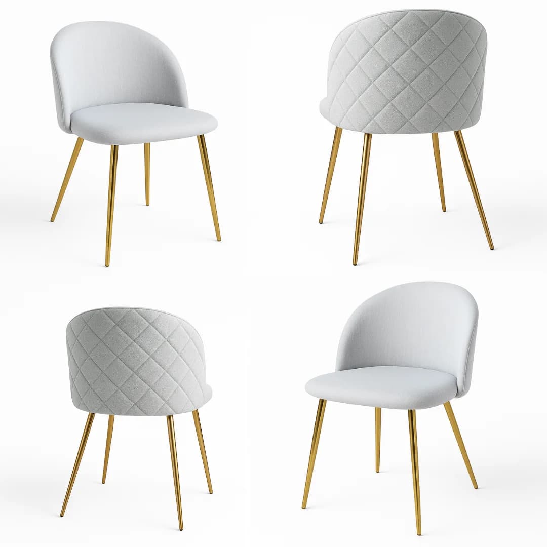 Set de 4 Sillas Tokio Lino Gold