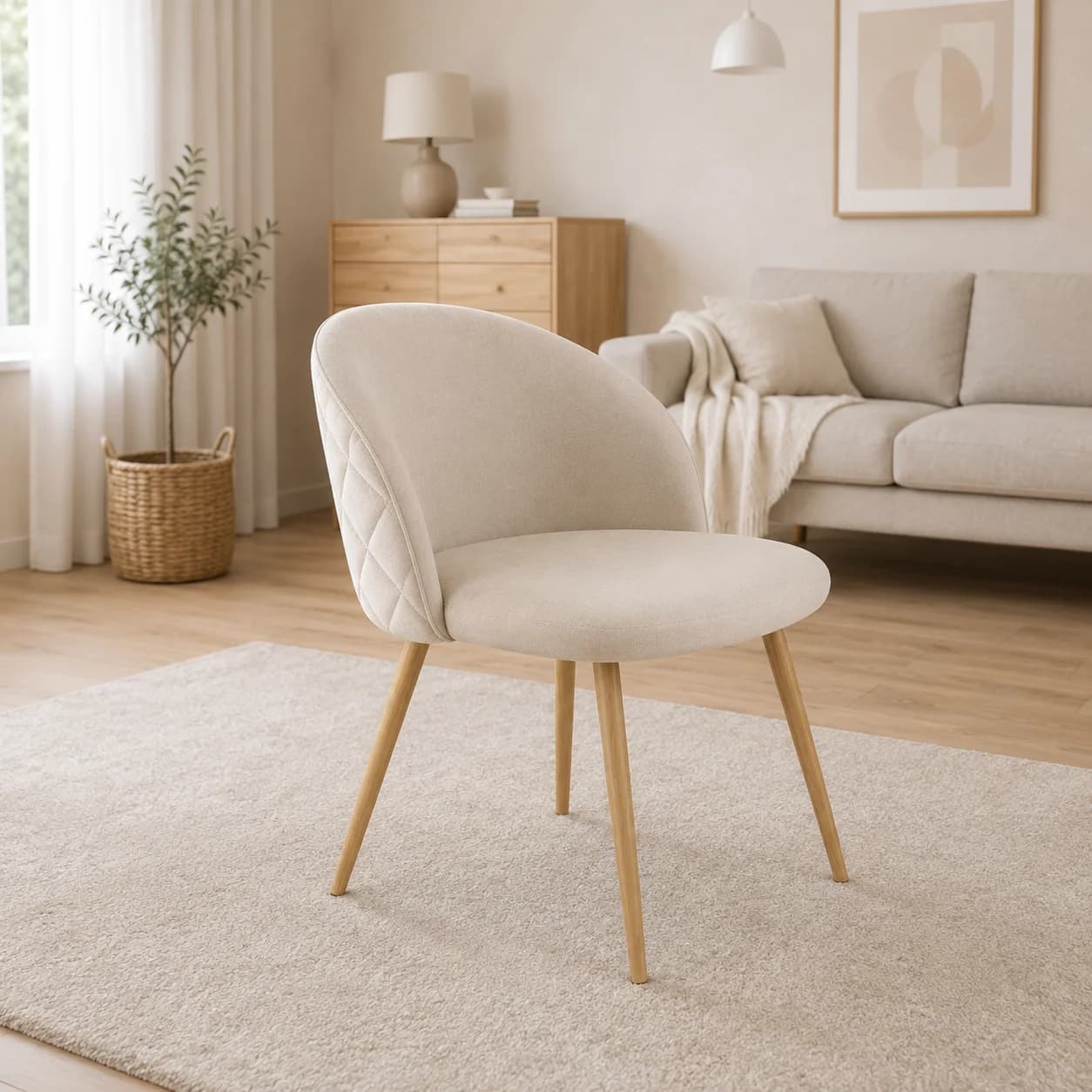 Silla Tokio Felpa Wood