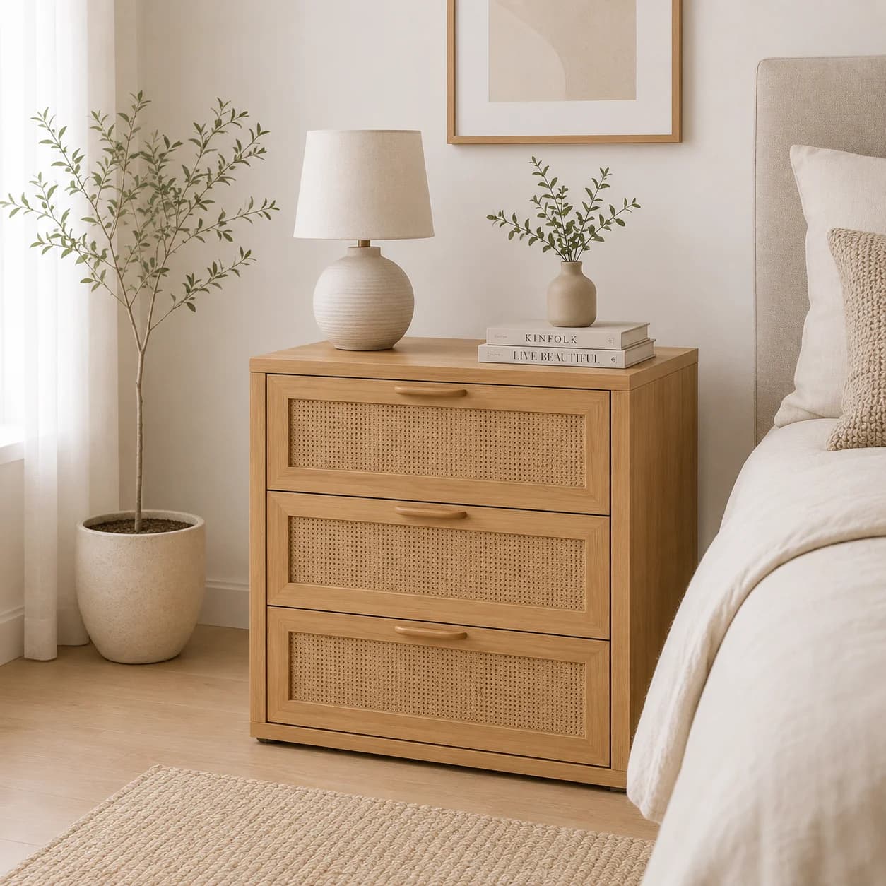 Velador Rattan Wood Sol
