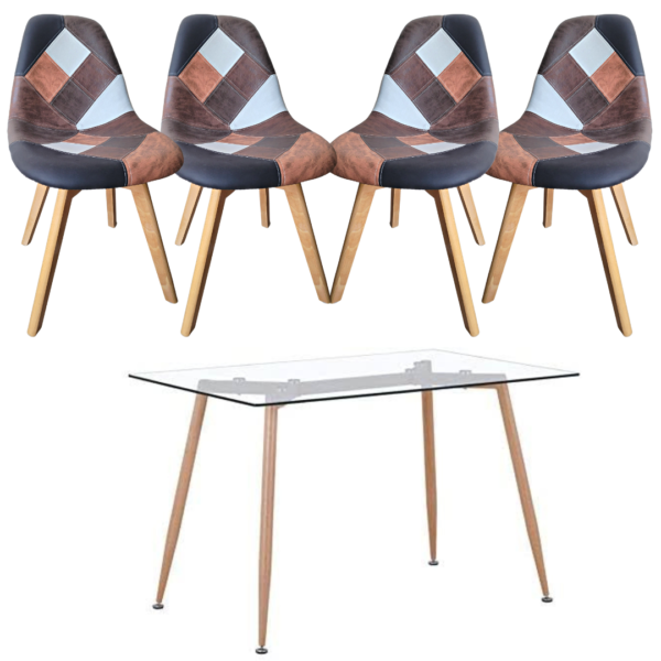 Comedor Sillas DaVinci con Mesa Rectangular Nordica