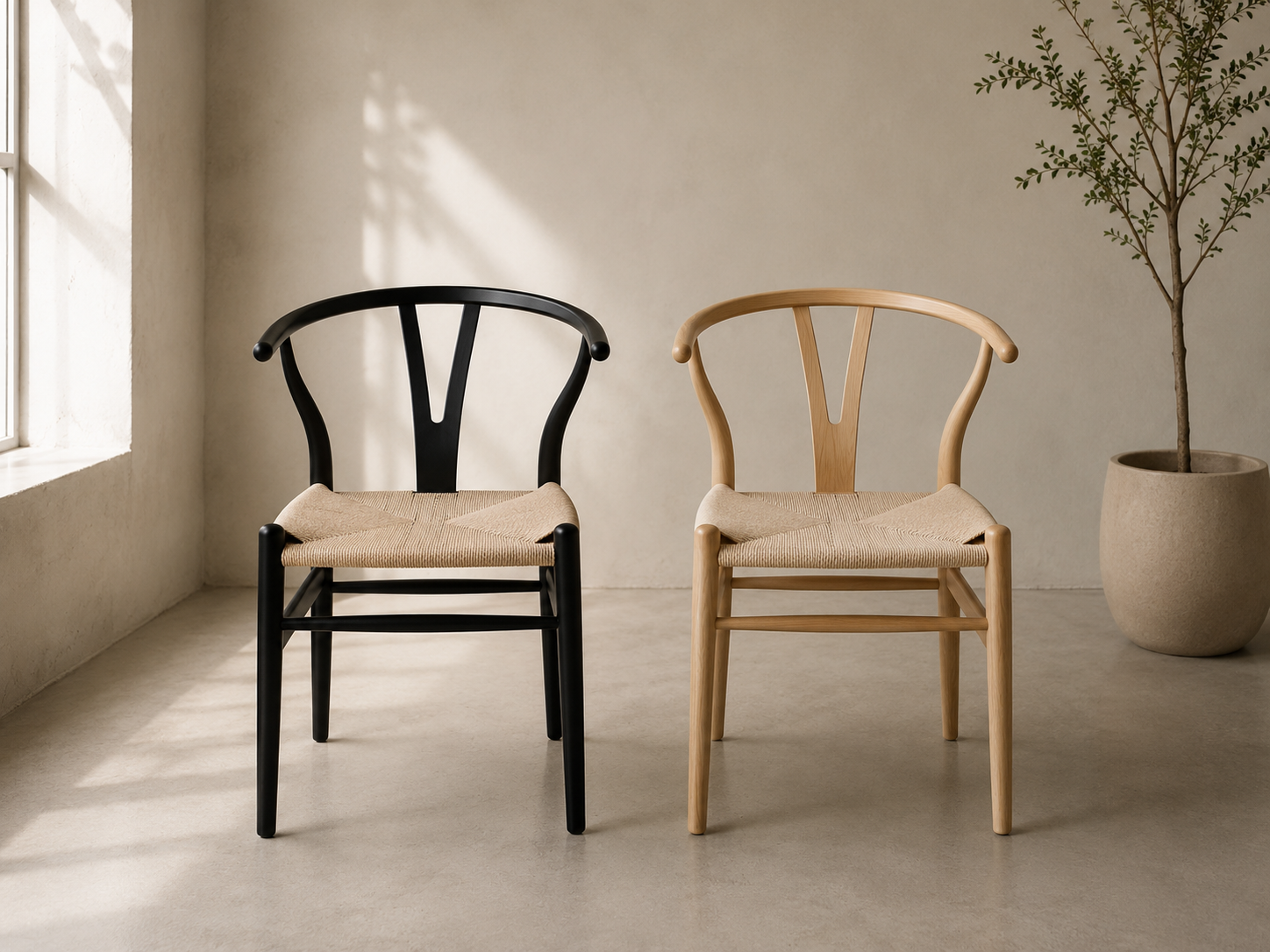 Silla Wishbone Madera