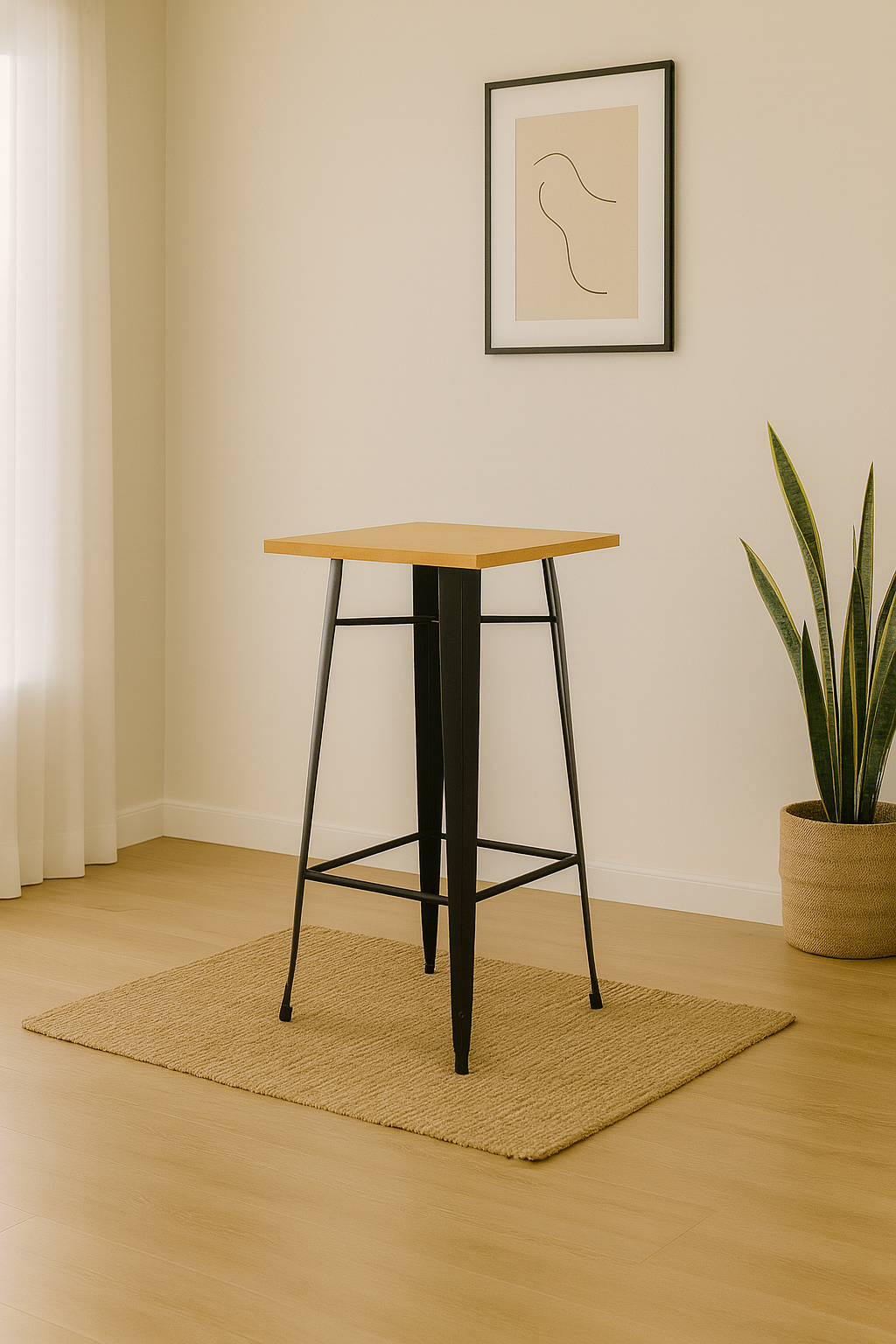 Mesa Tolix Alta (60x60) - Imagen 2