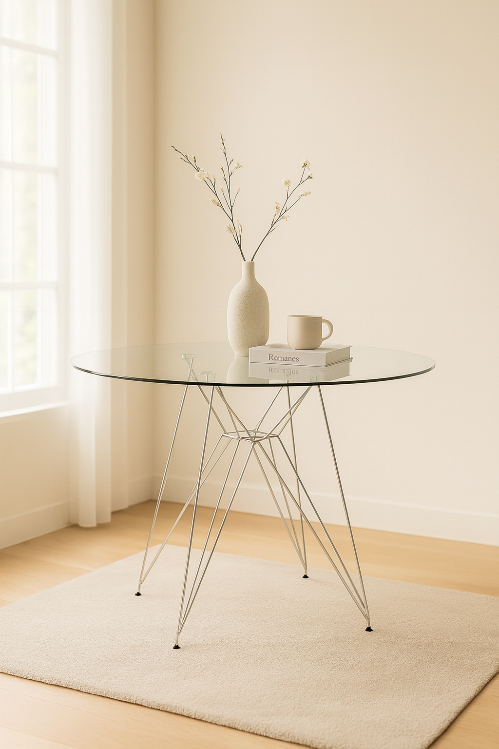 Mesa de Vidrio Silver