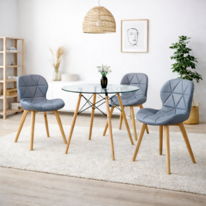 Mesa Eames 80cm Mas 4 Sillas Mariposas