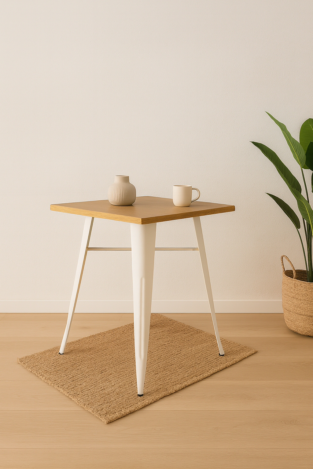 Mesa Tolix con Cubierta de Madera - Imagen 2